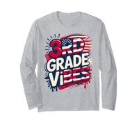USA 3er Grade Vibes First Day US Flag Teacher Besties DIY Manga Larga