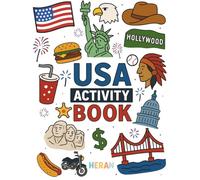 USA Activity Book: Fun Travel for Kids Ages 3-8: Puzzles, Coloring Pages, and Games to Keep Kids Busy on the Plane to USA or any destination! (HERAN World Tour Activity Books)
