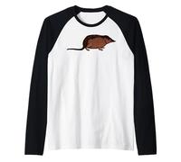 USA America - Animales - Rata almizclera Camiseta Manga Raglan