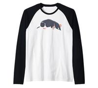 USA America - Animales - Topo Camiseta Manga Raglan