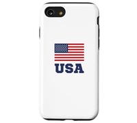 USA American Flag Patriotic Carcasa para iPhone SE (2020) / 7/8
