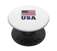 USA American Flag Patriotic PopSockets PopGrip Adhesivo