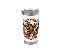 USA Anniversary 250 Dabbing Bigfoot 250th America 4 de julio Vaso térmico de acero inoxidable de doble pared