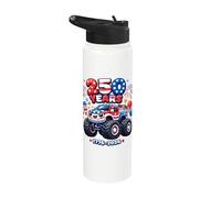 USA Anniversary 250 Monster Truck 250th America 4 de julio Stainless Steel Insulated Water Bottle