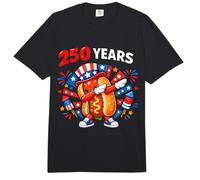 USA Anniversary Dabbing Hotdog Bun 250th America 4 de Julio Comfort Colors Adult Heavyweight T-Shirt