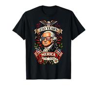USA Anniversary Lincoln 250th America Patriotic 4 de Julio Camiseta