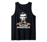 USA Autism Awareness - Abraham Lincoln Autism Kids Men Women Camiseta sin Mangas