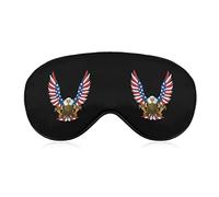 USA Bald Eagle Sleeping Eye Mask Eye Shade con correa ajustable Blindfold para viajes en avión