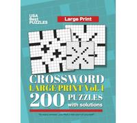USA Best Crosswords Large Print 1: 200 Puzzles with solutions (Large Print USA Best Crosswords)