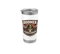 USA Boomer Generation Badass antes de que nacieran mariquitas Vaso térmico de acero inoxidable de doble pared