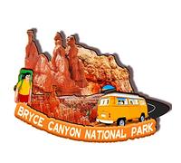 USA Bryce Canyon National Park Imán de madera 3D Imanes de nevera Viaje Coleccionables Souvenirs Decoraciones Artesanía