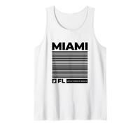 Usa camisetas de Miami Florida, gráfico colorido de Miami Sunrise Camiseta sin Mangas