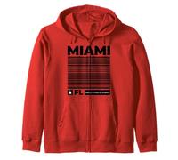 USA Camisetas de Miami Florida, gráfico Colorido de Miami Sunrise Sudadera con Capucha