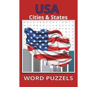 USA Cities and States word search puzzle book: Word searches with easy to read print about USA Cities and States [6x9 inches, 110 pages] 50+ puzzles... Gifts for vacations, holidays and free times