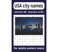 USA cities word search puzzle book: word search with easy-to-read print, us city names, fined your city, cities you may have been too. or never herd of 6x9 inches 12 word per puzzle over 50 puzzles