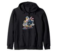 USA City Skateboard Eagle Look para niños y niñas Sudadera con Capucha