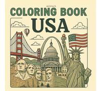 USA: Coloring Book for Adults and Teens with Delightful USA Scenes for Relaxation (Cities Coloring Book Series)