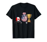 USA Country Ball GANA contra Canadá Hockey Camiseta