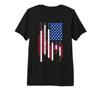 USA Cryptocurrency Trader Bandera Americana Patriotic Trading Camiseta Premium