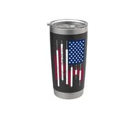 USA Cryptocurrency Trader Bandera Americana Patriotic Trading Vaso térmico de acero inoxidable de doble pared