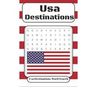 Usa Destination Word Search: With Easy to Read Print about Citie,Place,Travel and More | 6 x9 inches, 120 pages | Gift for Birthdays, Chrismas,Holidays, And Relaxation Time.