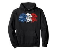 USA Eagle 4 de Julio Día de la Independencia Divertido Patriótico Sudadera con Capucha