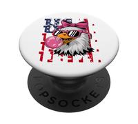 USA Eagle Pink Bow Bubblegum Gafas de Sol PopSockets PopGrip Adhesivo