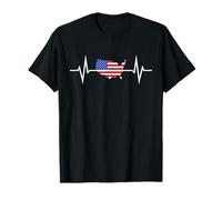 USA EE. UU. Latido Bandera Estadounidense Estados Unidos Camiseta