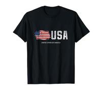 USA Fashion Shirt, United States of America Flag Map Graphic Camiseta