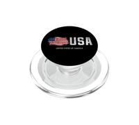 USA Fashion Shirt, United States of America Flag Map Graphic PopSockets PopGrip para MagSafe