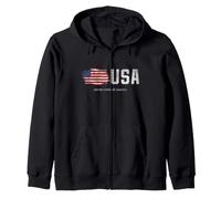 USA Fashion Shirt, United States of America Flag Map Graphic Sudadera con Capucha