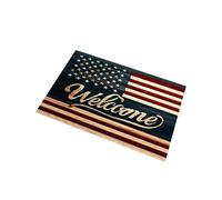 USA Flag Doormat 2D Flat Non-slip Welcome Doormat Use Easy To Clean Machine Washable for Home Decoration