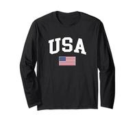 USA - Flag of United States of America - Classic Manga Larga