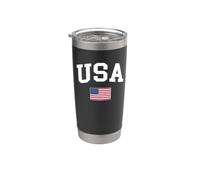 USA - Flag of United States of America - Classic Vaso térmico de acero inoxidable de doble pared