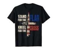 USA Flag Religious Quote 4th of July Christian Faith Camiseta
