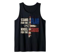 USA Flag Religious Quote 4th of July Christian Faith Camiseta sin Mangas