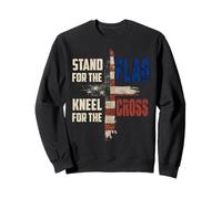 USA Flag Religious Quote 4th of July Christian Faith Sudadera