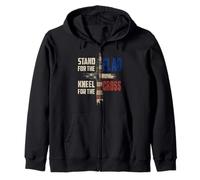 USA Flag Religious Quote 4th of July Christian Faith Sudadera con Capucha