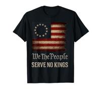 USA Flag We The People Serve No Kings Camiseta