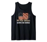 USA Flag We The People Serve No Kings Camiseta sin Mangas