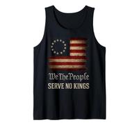 USA Flag We The People Serve No Kings Camiseta sin Mangas