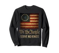 USA Flag We The People Serve No Kings Sudadera
