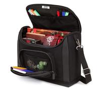 USA Gear Bolsa de Viaje Compacta para Dungeons & Dragons - Compatible con Accesorios DND/RPG, Cabe Manual del Jugador, Hojas de Personaje, Dados, Fichas, Miniaturas y Esenciales (Negro)