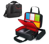 USA Gear Bolsa para Guardar Barajas de Cartas, Compatible con Juegos de Cartas TCG y CCG. Protector de Cartas con Correa Acolchada para El Hombro, Resistente a la Intemperie - Rojo