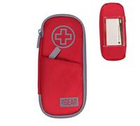 USA Gear Estuche Medico para Insulina y Glucometro, para EpiPen e Inhalador - Organizador de Viaje, Interior Aislante, Exterior Resistente al Agua, Presilla Cinturon, Rojo