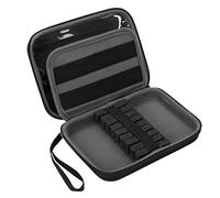 USA Gear Estuche Rígido para Dardos - Soporte para Dardos para 8 Dardos Y Accesorios, Puntas, Ejes Y Paletas - Compatible con Dardos De Punta Blanda Y Punta De Acero (Negro)