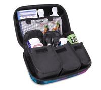USA Gear Estuche Rígido Protector para Medicamentos de Viaje para Suministros para Diabéticos: Sostiene Medidor De Glucosa, Agujas, Tiras Reactivas, Lancetas, Bolígrafos De Insulina Y Más (Galaxia)