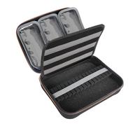 USA Gear Estuche XL Semirigido para Dardos - Protectora para Set 15 Piezas, Tips, Puntas Soft y Steel Tip, Vuelos, Varillas y Repuestos, Organizador Accesorios con Espuma Bloqueable, Cierre - (Negro)