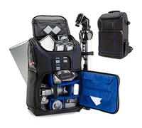 USA Gear Mochila Completa para Cámara DSLR, Funda Resistente al Agua Compartimento para Portátil y divisores para Meter un Tripode, Objetivos, Compatible con Canon, Nikon, Sony y Muchas más