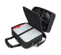 USA Gear Organizador de Viaje para Dispositivos Electrónicos, Estuche para Tecnología, Compartimentos Personalizados para Guardar Accesorios, Correa para El Hombro e Interior Acolchado - Negro